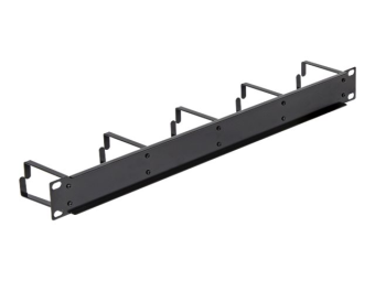 Delock Kabelmanagement - Jet Black, RAL 9005 - 1U - 48.3 cm (19")