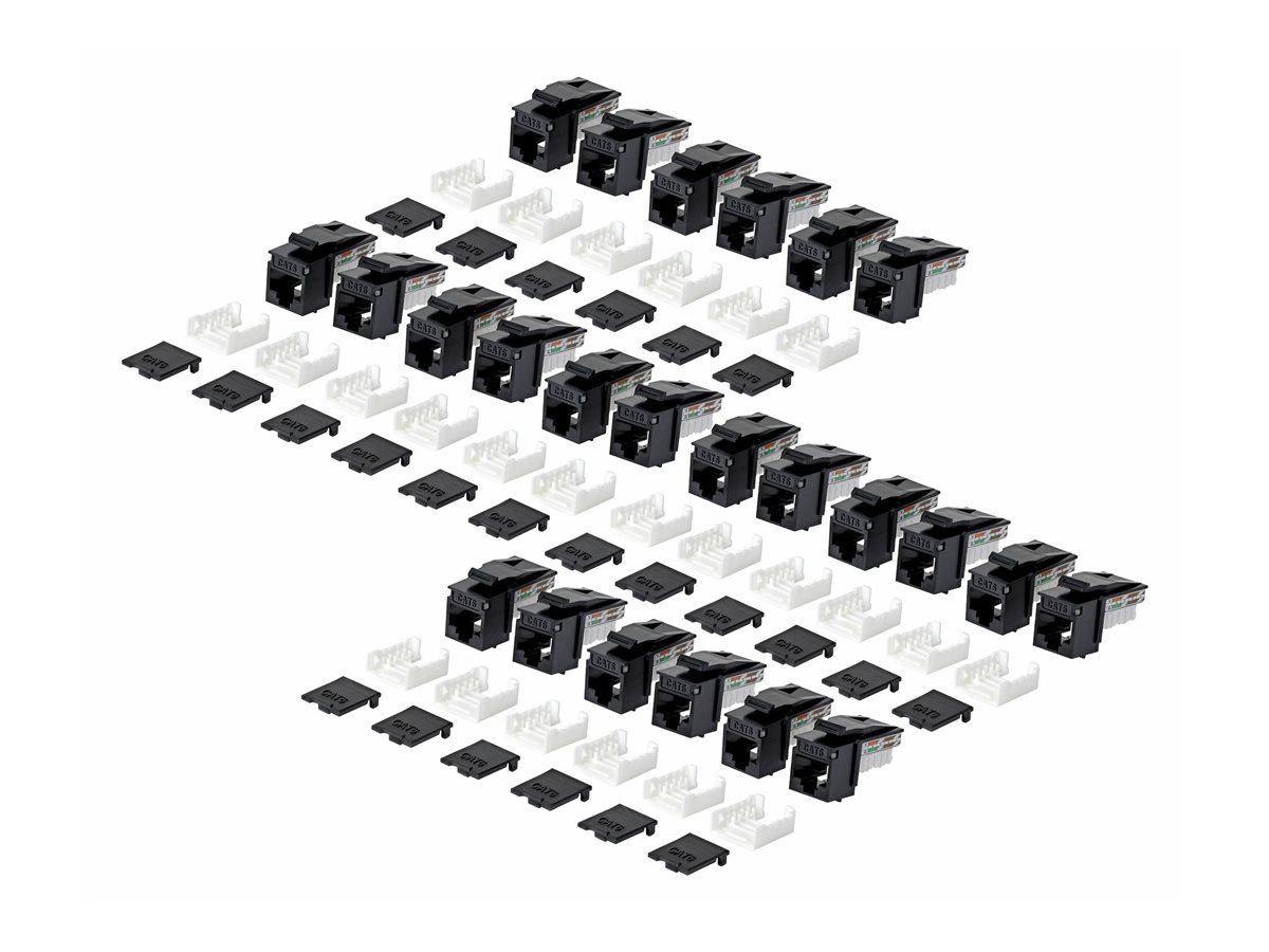 StarTech.com Cat6 Keystone Jack 24-Pack 90-Deg 110 - Netzwerk - CAT 6