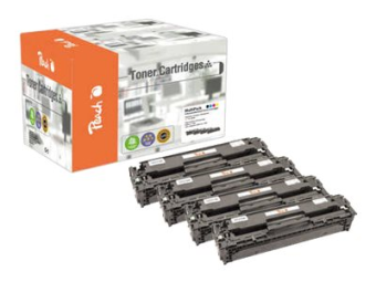 Peach Combi-Pack - 4er-Pack - Schwarz Gelb Cyan Magenta - kompatibel - wiederaufbereitet - Tonerpatrone (Alternative zu: HP 131A HP CF212A HP CF213A HP CF210A HP CF211A)