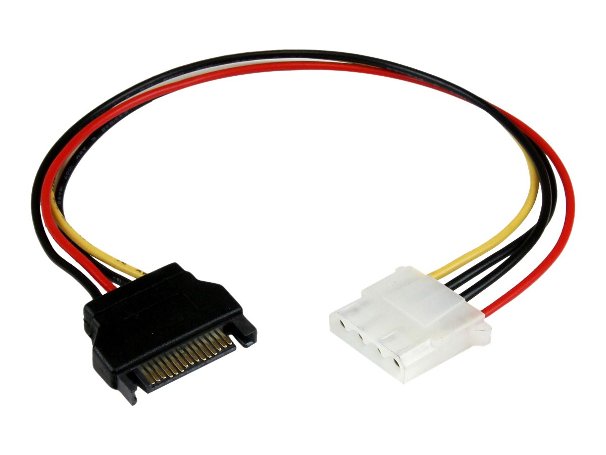 StarTech.com 30cm SATA auf Molex LP4 Stromadapter - BuSt - Serial ATA zu 4pin Stromkabel Adapter - Netzteil - interne Stromversorgung, 4-polig (W)