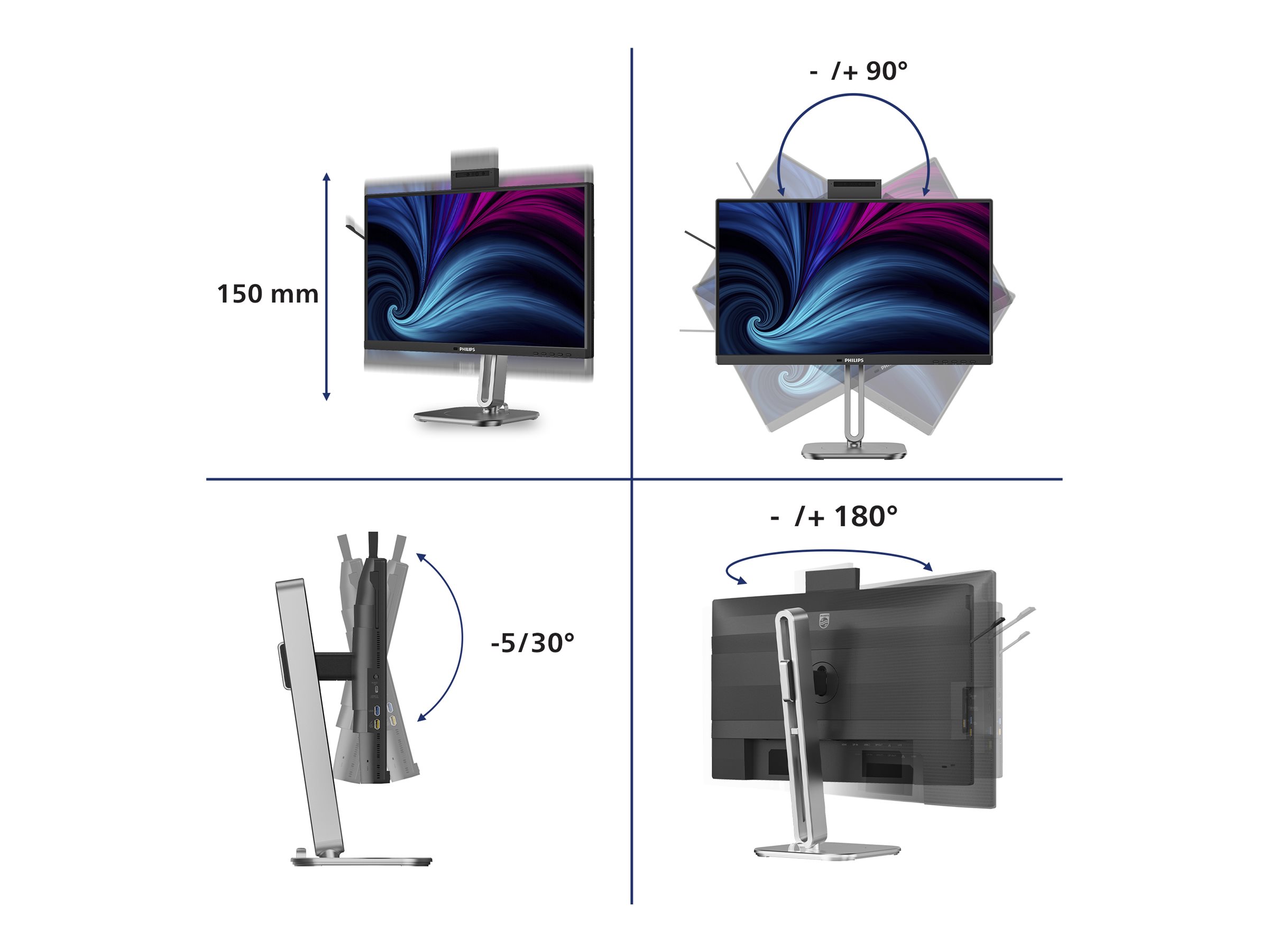 Philips 24B2U4301H - 4000 Series - LED-Monitor - 61 cm (24")