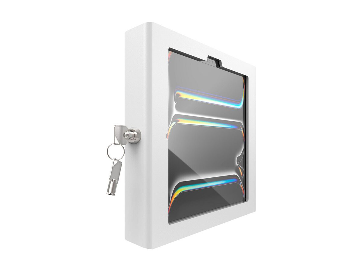 Compulocks iPad Pro M4 11" (2024), Apex Secured Enclosure Wall Mount - Gehäuse - für Tablett - Glasbefestigung, Raum - verriegelbar - hochwertiges Aluminium - weiß - Bildschirmgröße 27.94 cm (11")