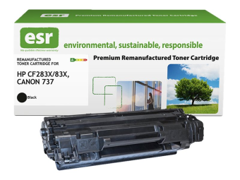 Armor ESR - Mit hoher Kapazität - Schwarz - kompatibel - Karton - wiederaufbereitet - Tonerpatrone (Alternative zu: Canon 737 HP 83X)