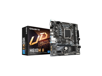 Gigabyte H610M H Motherboard - Unterstützt Intel Core 14. Generation CPUs - 6+1+1 Hybrid Digital VRM - bis zu 5600MHz DDR4 (OC) - 1xPCIe 3.0 M.2 - GbE LAN - USB 3.2 Gen 1 - Intel - LGA 1700 - Intel® Celeron® - Intel® Core™ i3 - Intel® Core™ i5 - Intel® Co