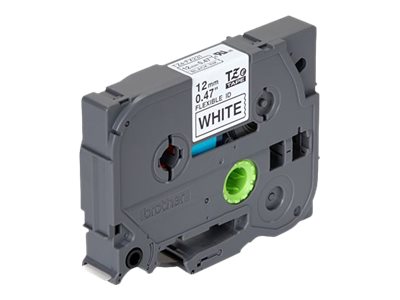 Brother TZe-FX231 - Klebstoff - Schwarz auf Weiß - Rolle (1,2 cm x 8 m)