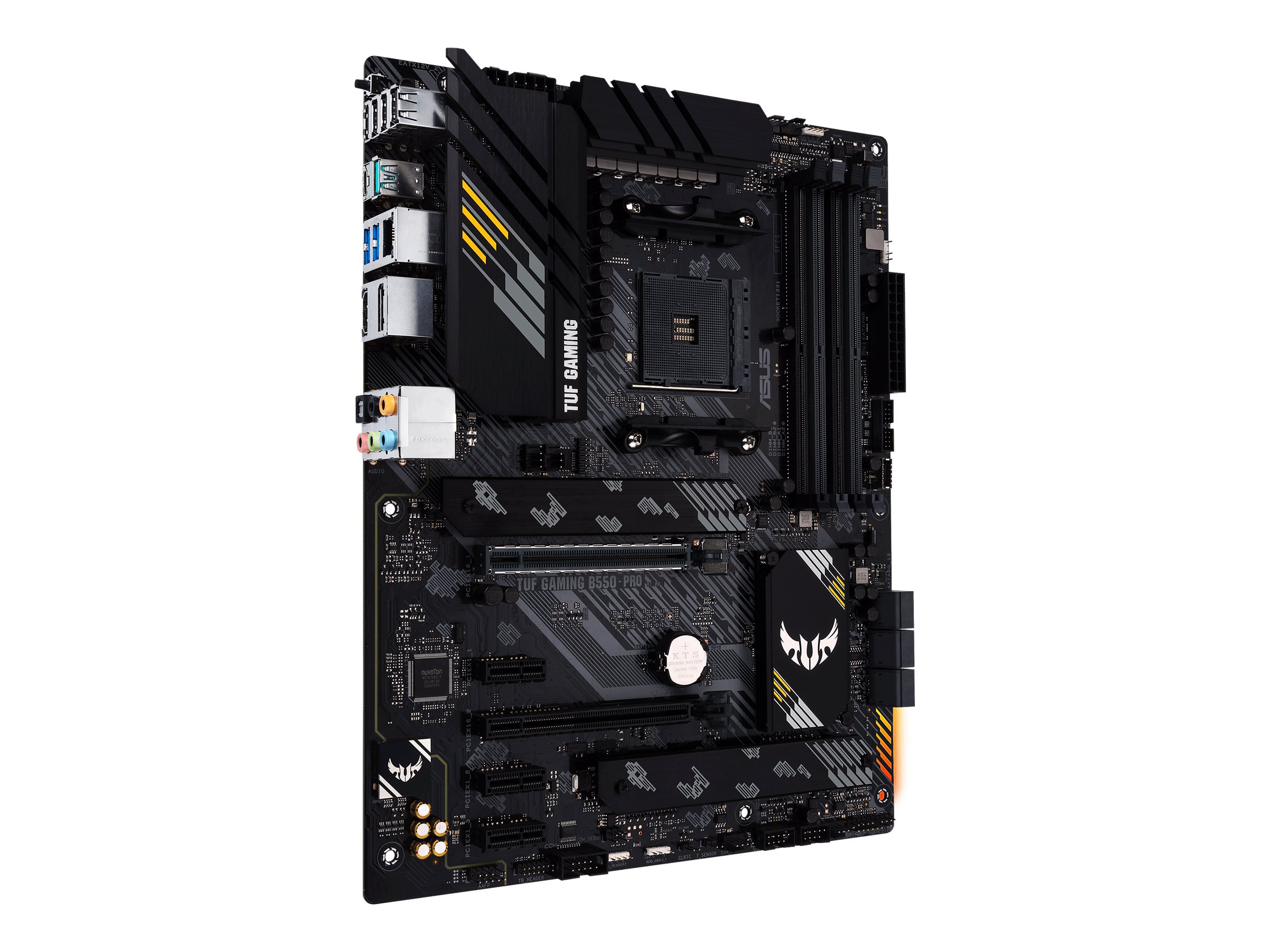 ASUS TUF GAMING B550-PRO - Motherboard - ATX - Socket AM4 - AMD B550 Chipsatz - USB-C Gen2, USB-C Gen1, USB 3.2 Gen 1, USB 3.2 Gen 2 - 2.5 Gigabit LAN - Onboard-Grafik (CPU erforderlich)