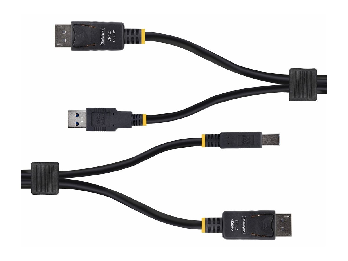 StarTech.com 6ft (1.8m) DisplayPort and USB 5Gbps KVM Cable - Tastatur-  Video-  Maus- (KVM-)