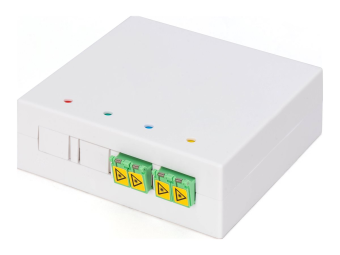 DIGITUS FTTH Gehäuse, 2 x LCAPC DX Kupplung mit Shutter