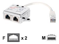 Equip Netzwerk-Splitter - RJ-45 (M) zu RJ-45 (W)