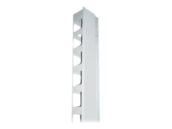Intellinet 19 Wall Mount Rails 12U Black 2-pack - Kabelführungsplatte für Schaltschrank - Grau RAL 7035 - 42HE - 48.3 cm (19)