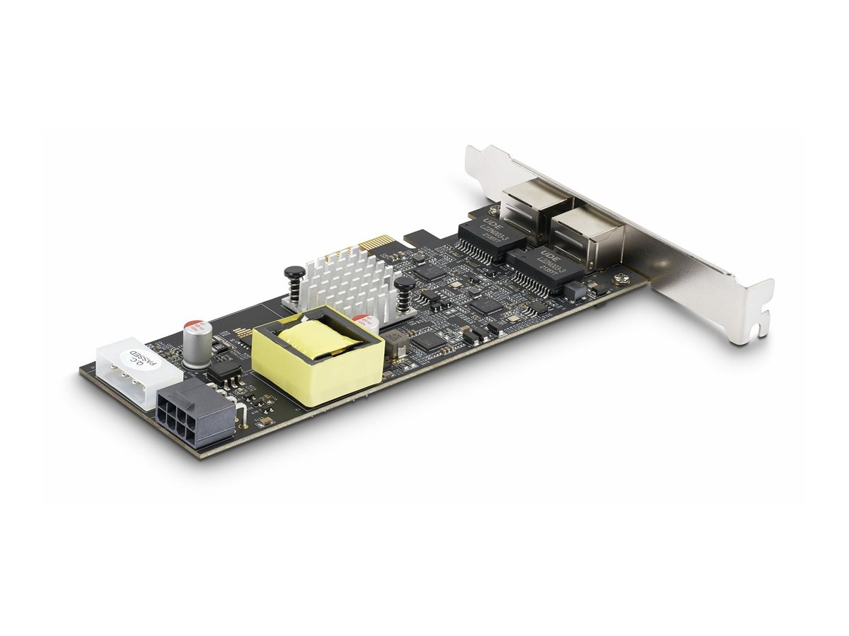 StarTech.com 2-Port 2.5Gbps PoE Network Card, Intel I225-V, 802.3afat