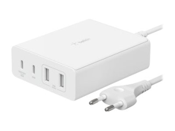 Belkin BoostCharge GaN - Netzteil - 108 Watt - 4 Ausgabeanschlussstellen (2 x USB 2 x USB-C)