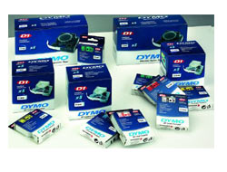 Dymo D1 - Selbstklebend - blau auf weiß - Rolle (0,95 cm x 7 m)