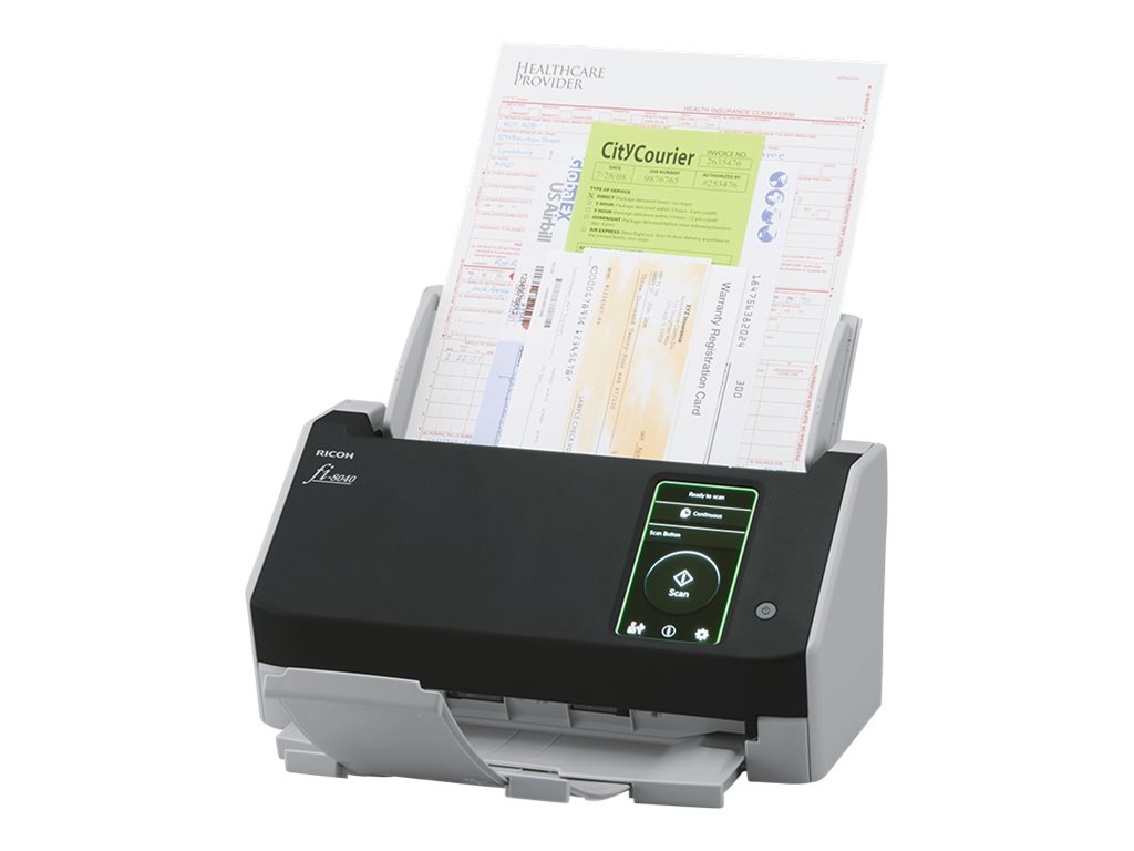 Fsas Technologies Ricoh fi-8040 - Dokumentenscanner - Dual CIS - Duplex - 216 x 355.6 mm - 600 dpi x 600 dpi - bis zu 40 SeitenMin. (einfarbig)
