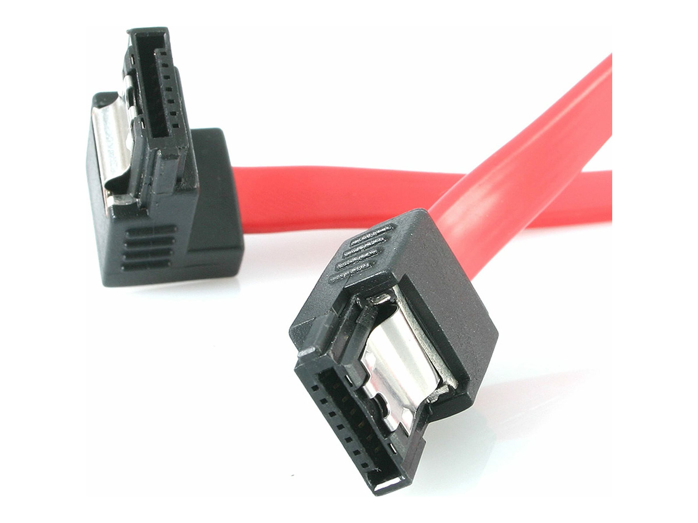 StarTech.com 18in Latching SATA to Right Angle SATA Serial ATA Cable - SATA-Kabel - Serial ATA 150300 - SATA (W)