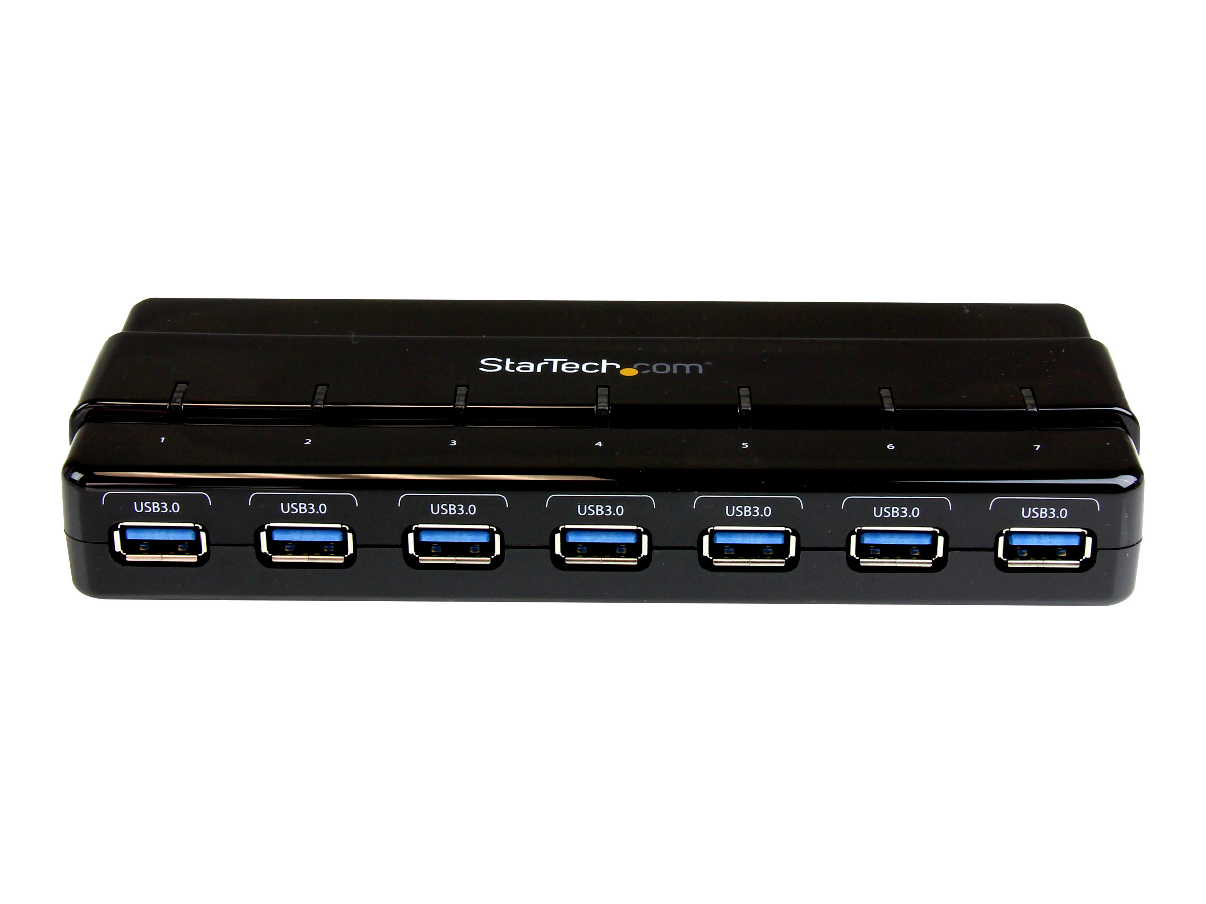 StarTech.com 7 Port USB 3.0 SuperSpeed Hub - USB 3 Hub Netzteil  Stromanschluss und Kabel