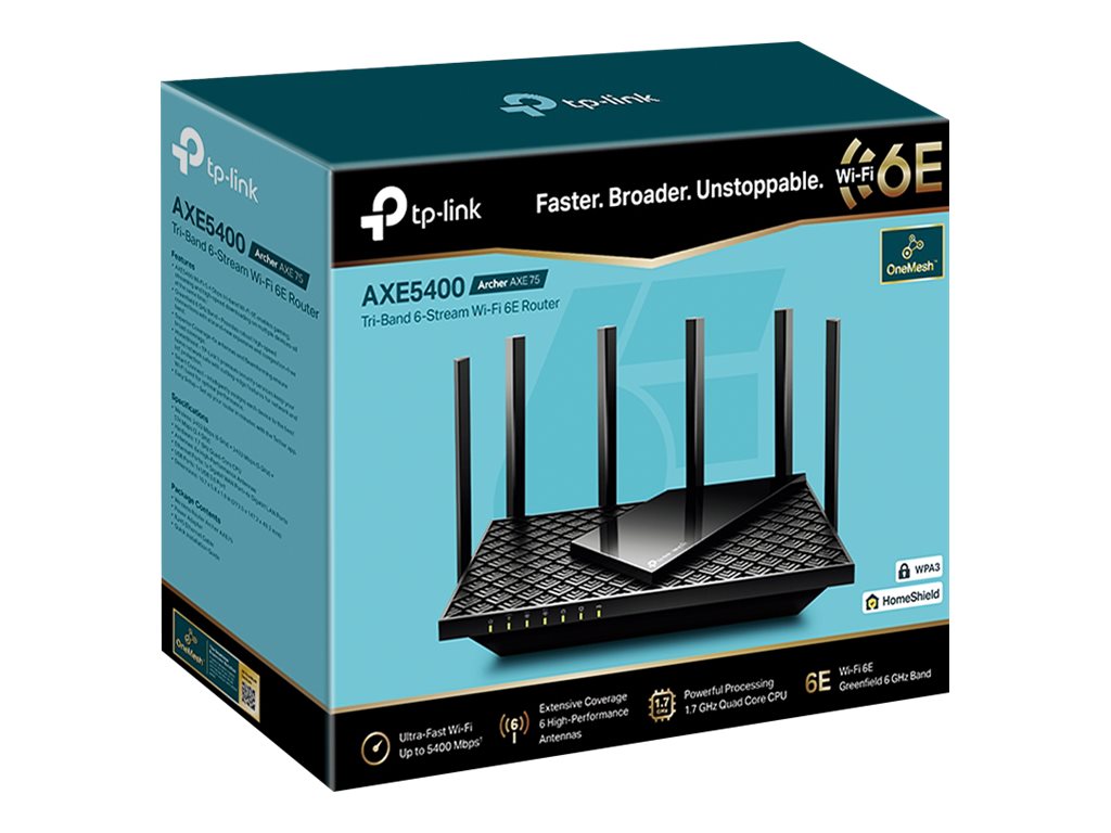 TP-LINK Archer AXE75 V1 - Wireless Router 4-Port-Switch