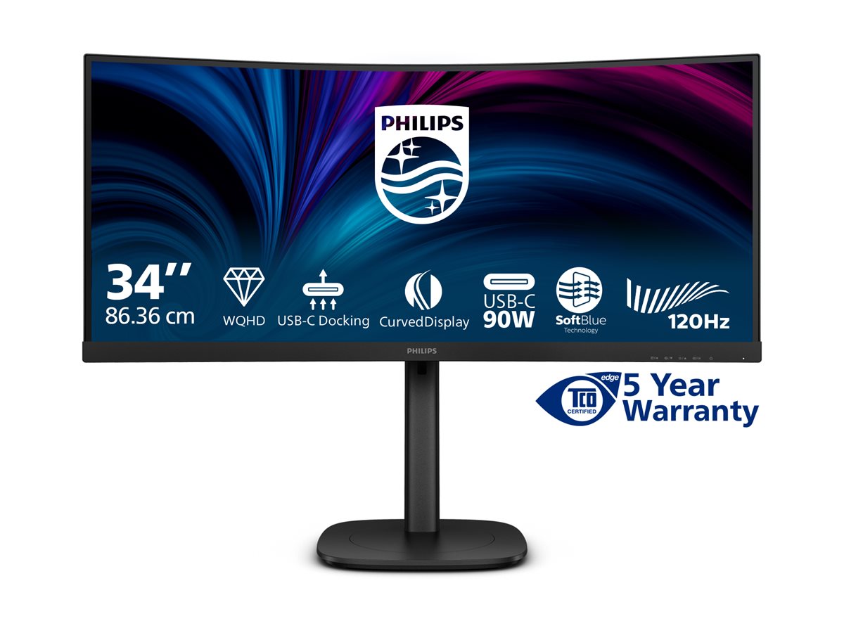 Philips 34B2U3600C - 3000 Series - LED-Monitor - gebogen - 86 cm (34")