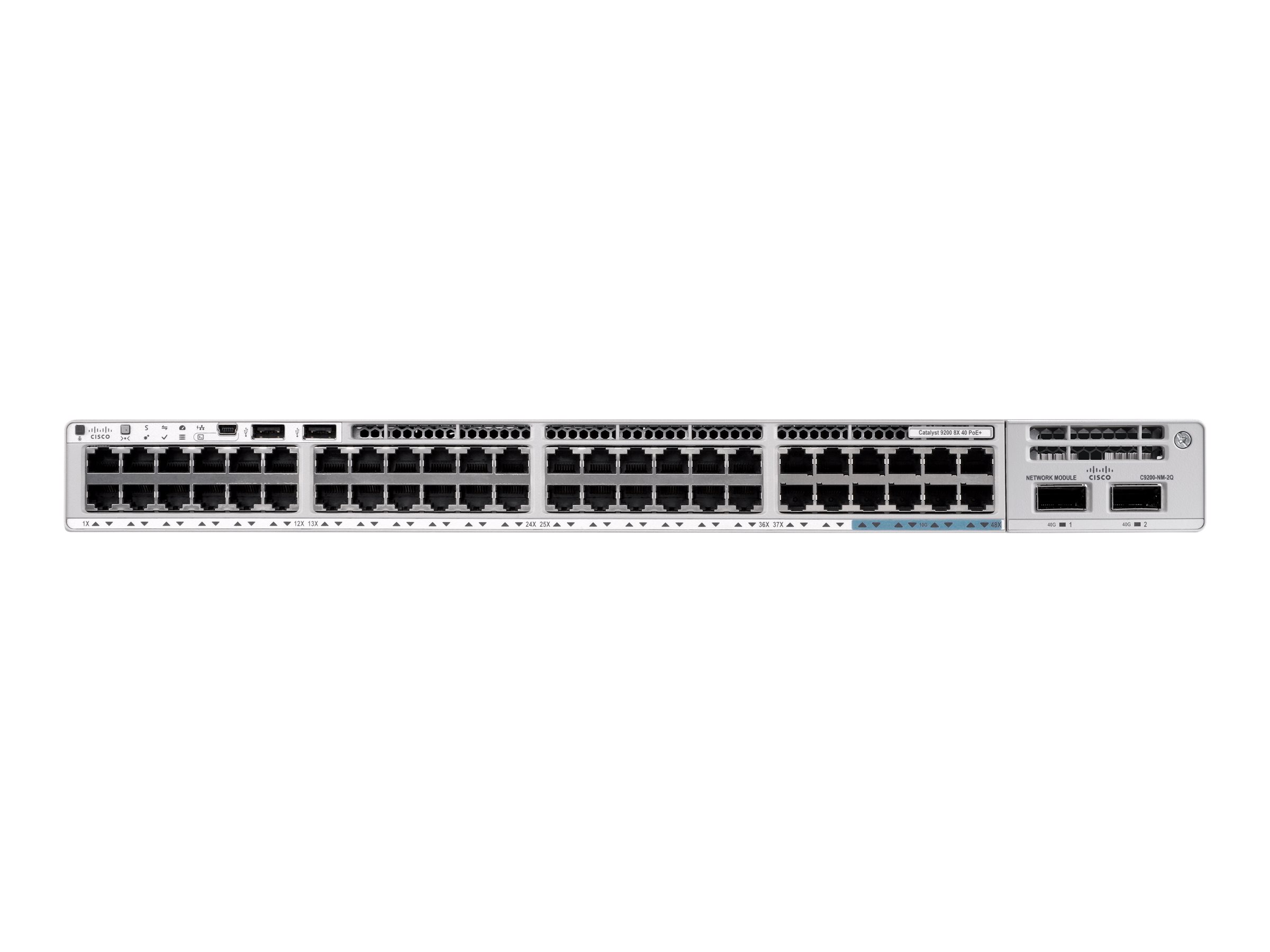 Cisco Catalyst 9200 - Network Essentials - Switch - L3 - Smart - 40 x 101001000 (PoE+)