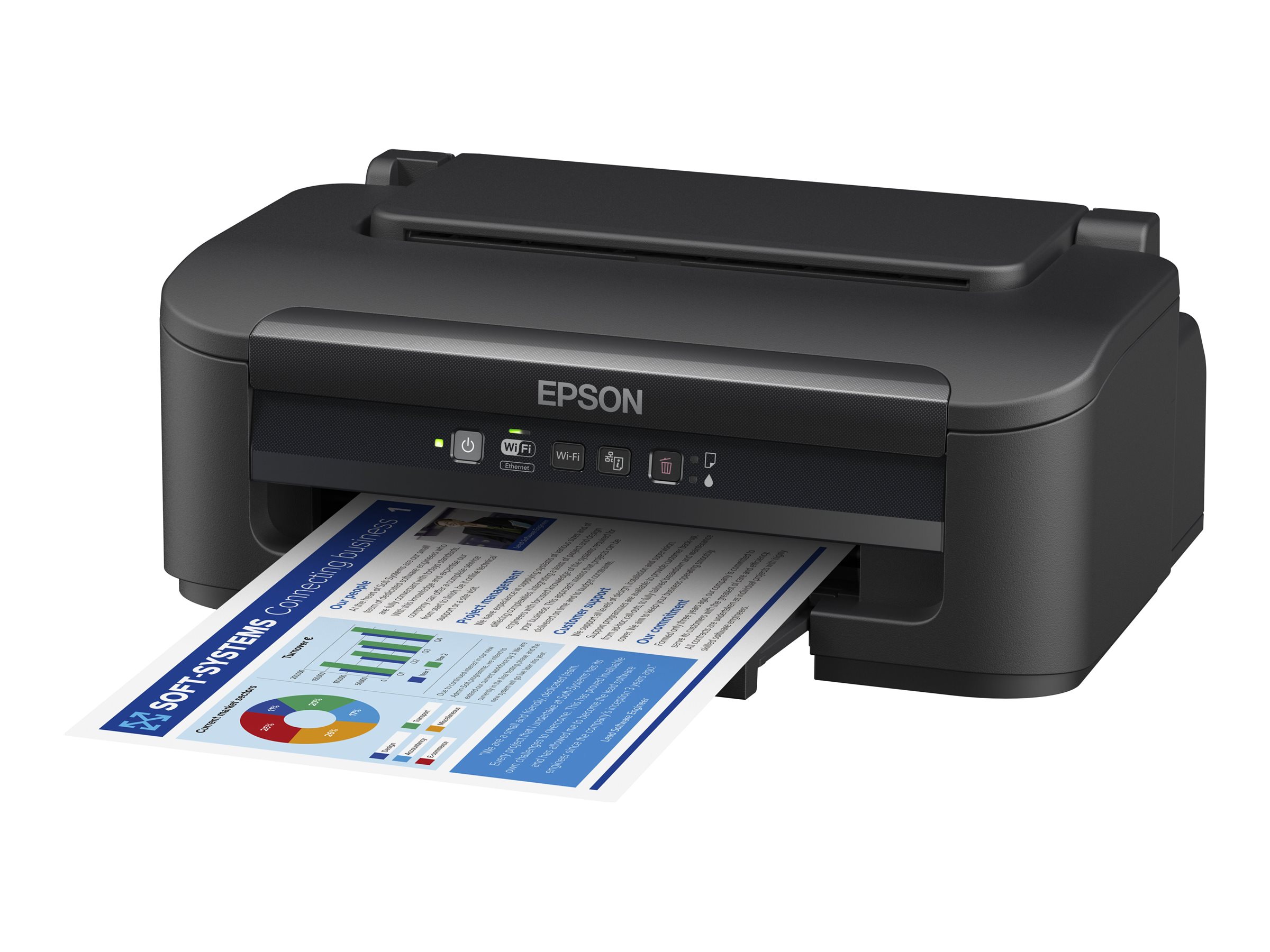 Epson WorkForce WF-2110W - Drucker - Farbe - Tintenstrahl - A4Legal - 5760 x 1440 dpi - bis zu 9 SeitenMin. (einfarbig)