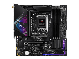 ASRock Phantom Gaming Z890M RIPTIDE WIFI - Motherboard - micro ATX - LGA1851-Sockel - Z890 Chipsatz - USB4, USB 3.2 Gen 2, USB 3.2 Gen 1 - 5 Gigabit Ethernet, Wi-Fi 6E, Bluetooth - Onboard-Grafik (CPU erforderlich)