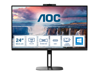 AOC Value-line 24V5CWBK - V5 series - LED-Monitor - 61 cm (24)