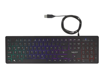 Delock Tastatur - Hintergrundbeleuchtung - USB