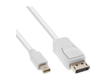 InLine Mini DisplayPort zu DisplayPort Kabel - weiß - 2m