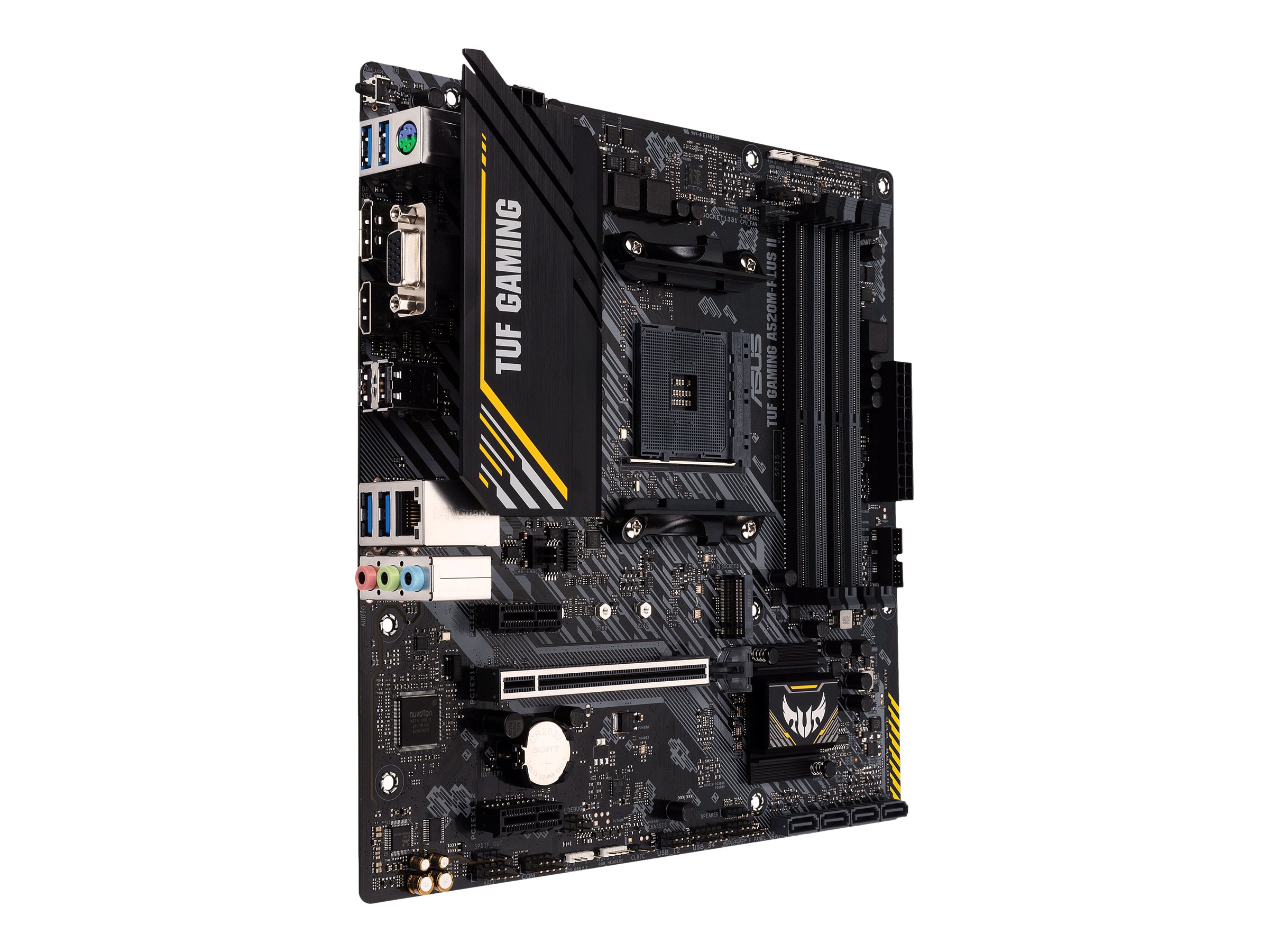 ASUS TUF GAMING A520M-PLUS II - Motherboard - micro ATX - Socket AM4 - AMD A520 Chipsatz - USB 3.2 Gen 1 - Gigabit LAN - Onboard-Grafik (CPU erforderlich)