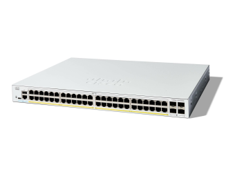 Cisco Catalyst 1200-48P-4G - Switch - L3 - Smart - 48 x 101001000 (PoE+)