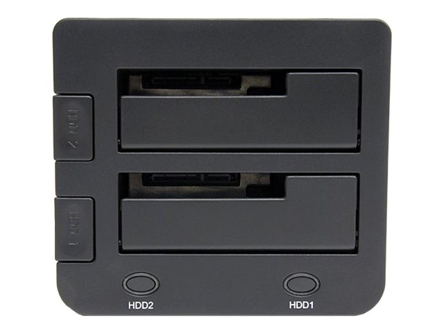 StarTech.com Dual-Bay USB 3.0 to SATA Hard Drive Docking Station, USB Hard Drive Dock, External 2.53.5 SATA IIIIII, SSDHDD Docking Station, Hot-Swap Hard Drive Bay - Top-Loading - Speicher-Controller - 2.5", 3.5" (6.4 cm, 8.9 cm)