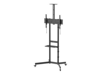 Manhattan Wagen - für TV - economy, height-adjustable - Schwarz - Bildschirmgröße 94-177.8 cm (37"-70")