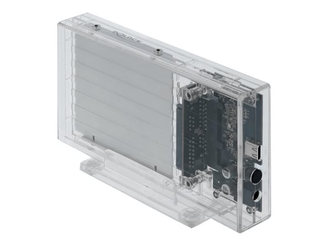 Delock External Dual Enclosure for 2 x 2.5 SATA HDD  SSD with USB Type-C - Speichergehäuse - 2.5 (6.4 cm)