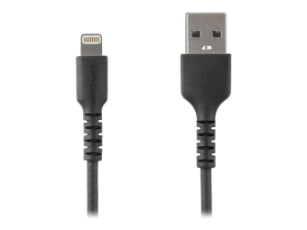 StarTech.com 2m USB-A auf Lightning-Kabel - Hochbelastbare, robuste Aramidfaser - USB Typ-A auf Lightningkabel - Lade-Synchronisationskabel - Apple MFi-zertifiziert iPadiPhone 12 - Schwarz (RUSBLTMM2MB)