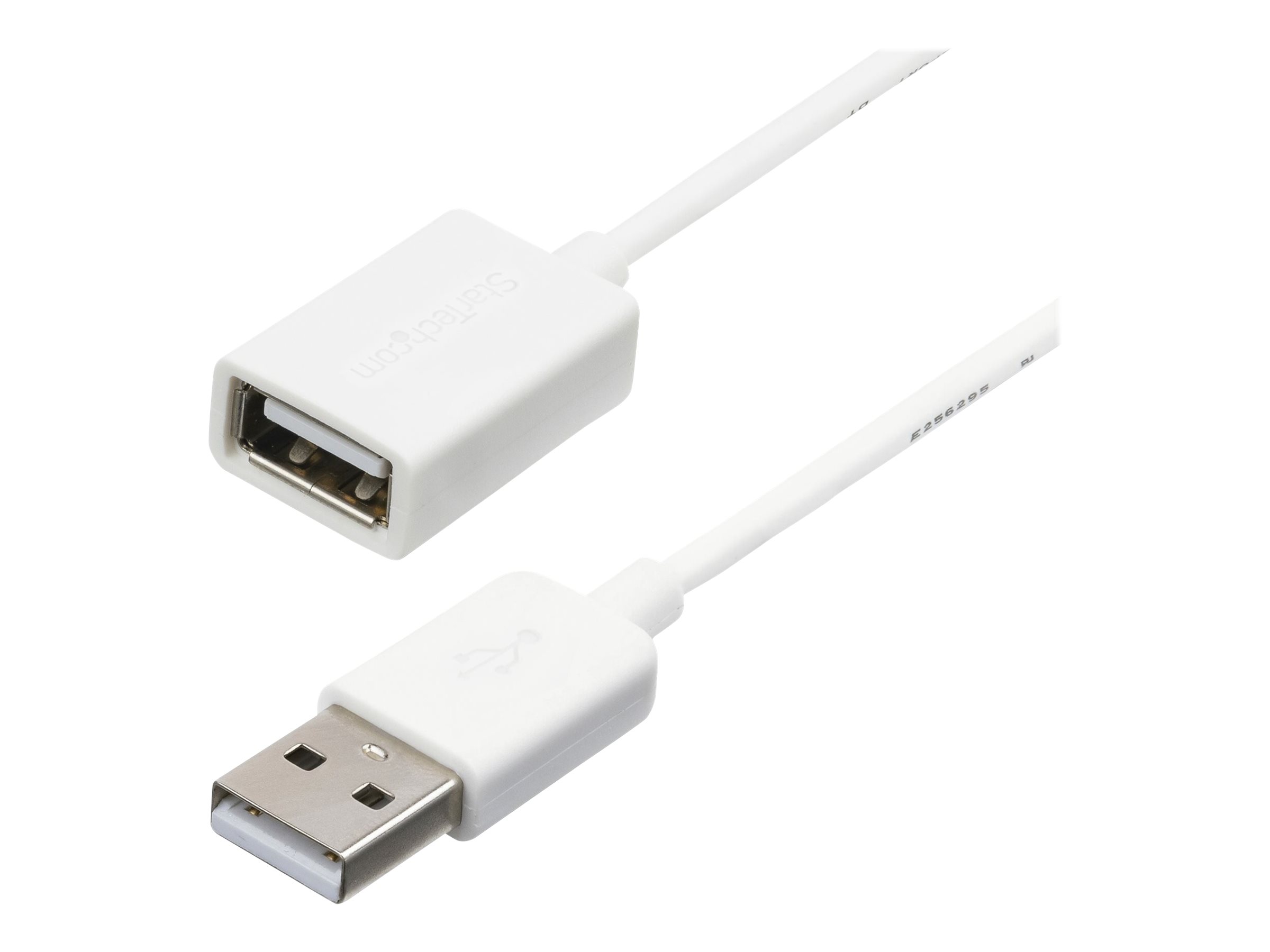 StarTech.com 1m USB 2.0 Verlängerungskabel A auf A - SteckerBuchse - Weiß - USB A (St)