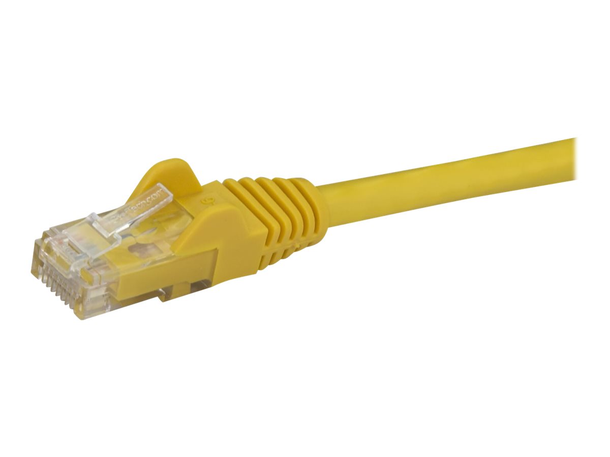 StarTech.com Startech 5m CAT6 Ethernet Cable, 10 Gigabit Snagless RJ45 650MHz 100W PoE Patch Cord, CAT 6 10GbE UTP Network Cable wStrain Relief, Yellow, Wiring is UL CertifiedTIA - Category 6 - 24AWG (N6PATC5MYL)