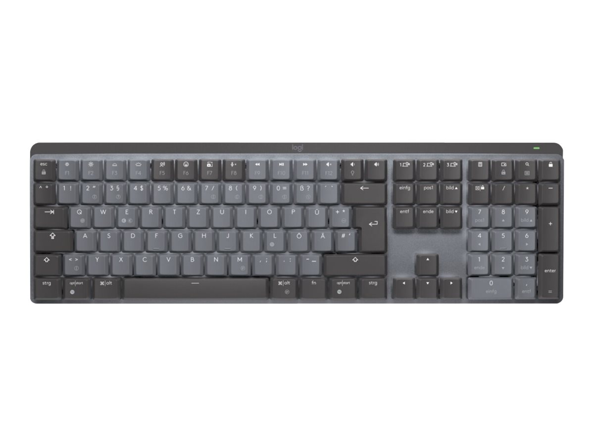 Logitech Master Series MX Mechanical - Tastatur - hinterleuchtet - kabellos - Bluetooth LE - QWERTY - Nordisch (DänischFinnischNorwegischSchwedisch)