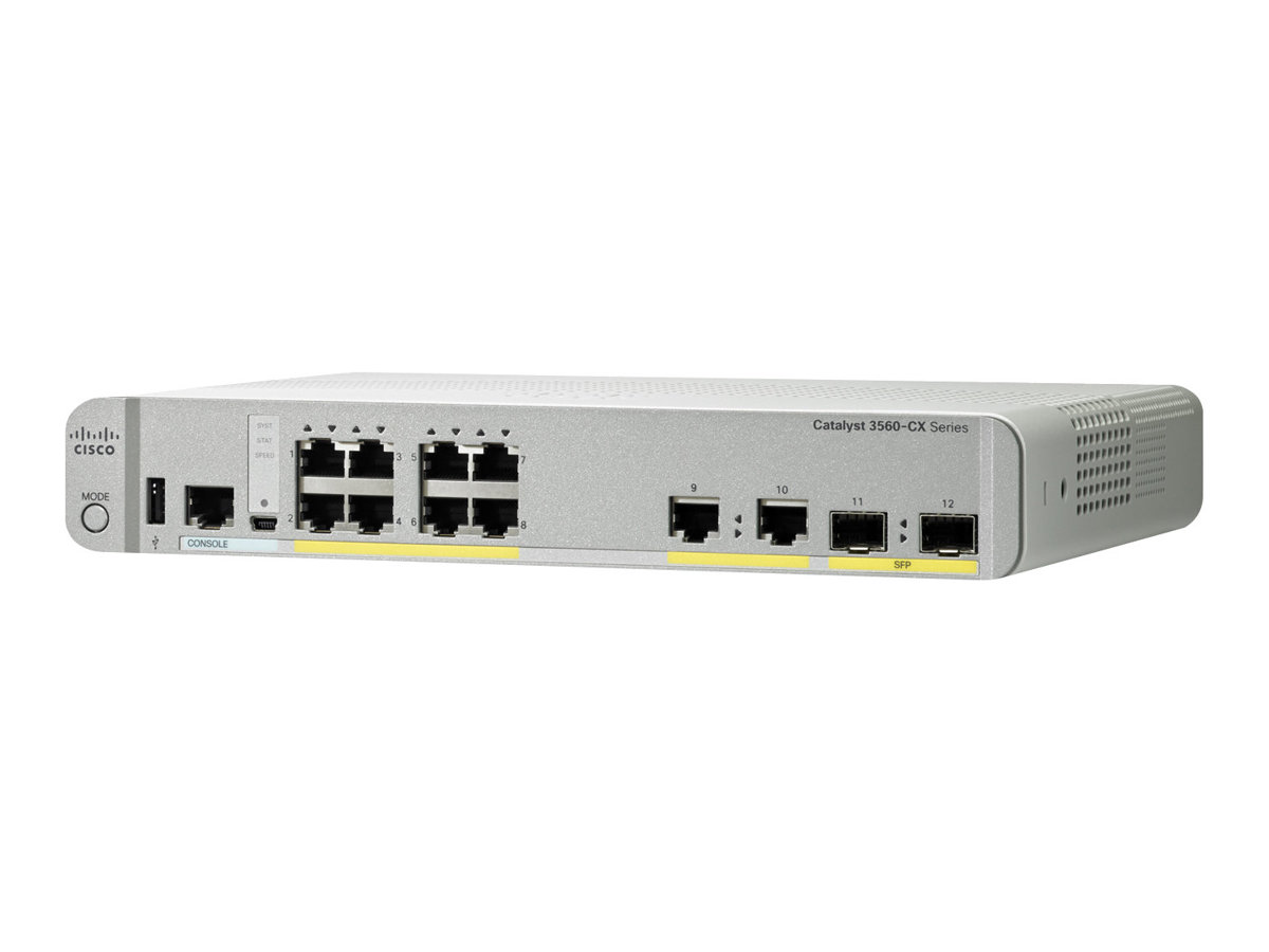 Cisco Catalyst 3560CX-8PC-S - Switch - managed - 8 x 101001000 (PoE+)