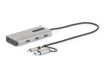 StarTech.com USB-A & USB-C Multiport Adapter, 2x HDMI (4K1080p)