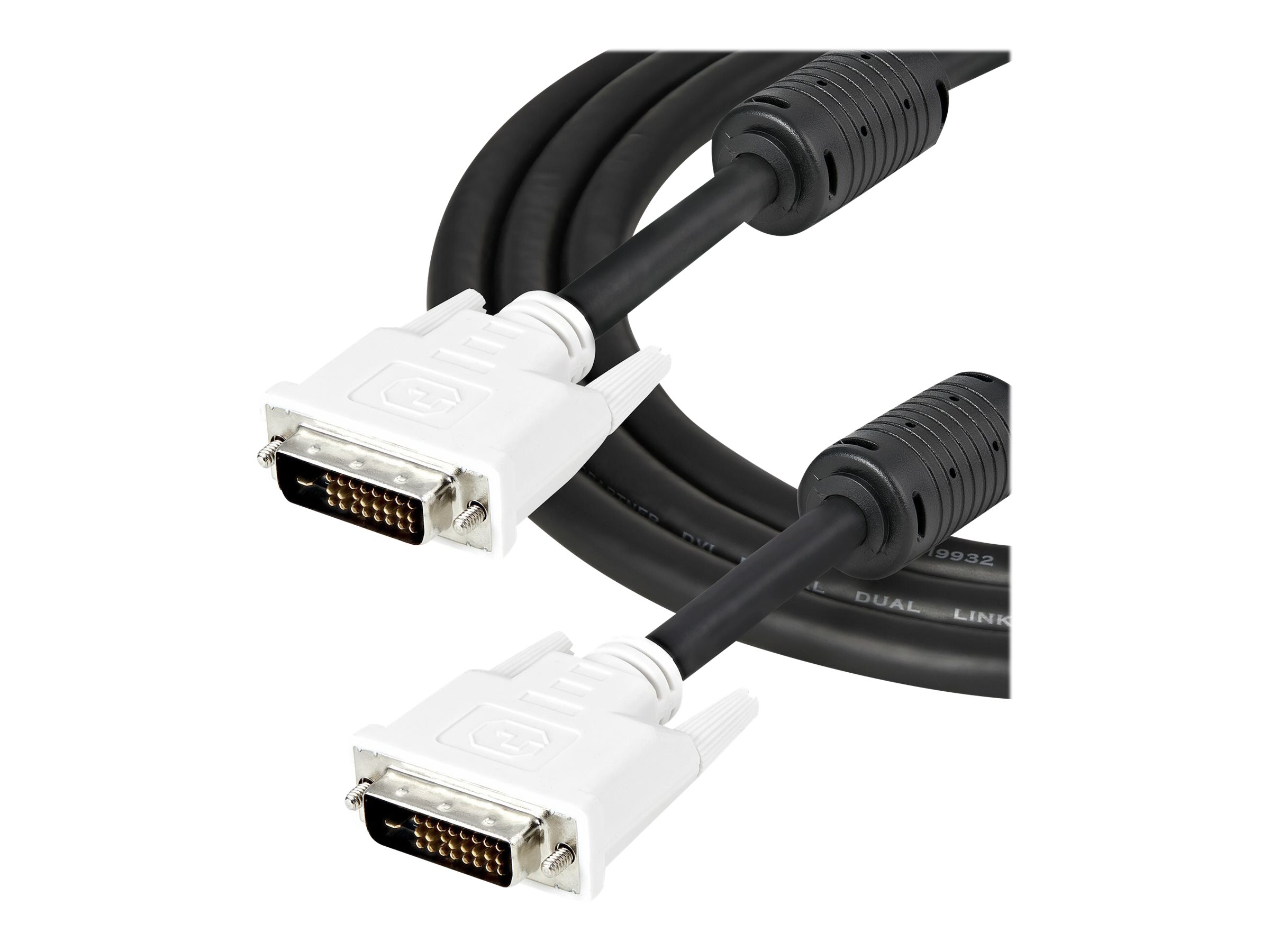 StarTech.com StarTech 2m DVI-D Dual Link Cable - Male to Male DVI-D Digital Video Monitor Cable - 25 pin DVI-D Cable MM Black 2 Meter - 2560x1600 (DVIDDMM2M)