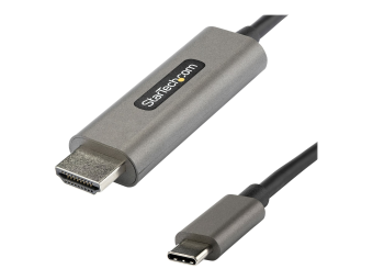 StarTech.com 6ft (2m) USB C to HDMI Cable 4K 60Hz with HDR10 Ultra HD USB Type-C to 4K HDMI 2.0b Video Adapter Cable USB-C to HDMI HDR MonitorDisplay Converter DP 1.4 Alt Mode HBR3 - Thunderbolt 3 Compatible (CDP2HDMM2MH)
