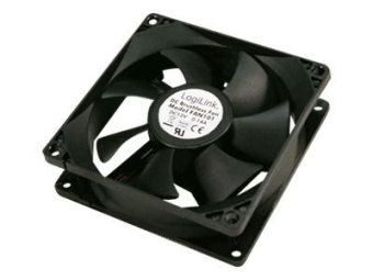 LogiLink FAN101 - Gehäuselüfter - 80 mm - Schwarz