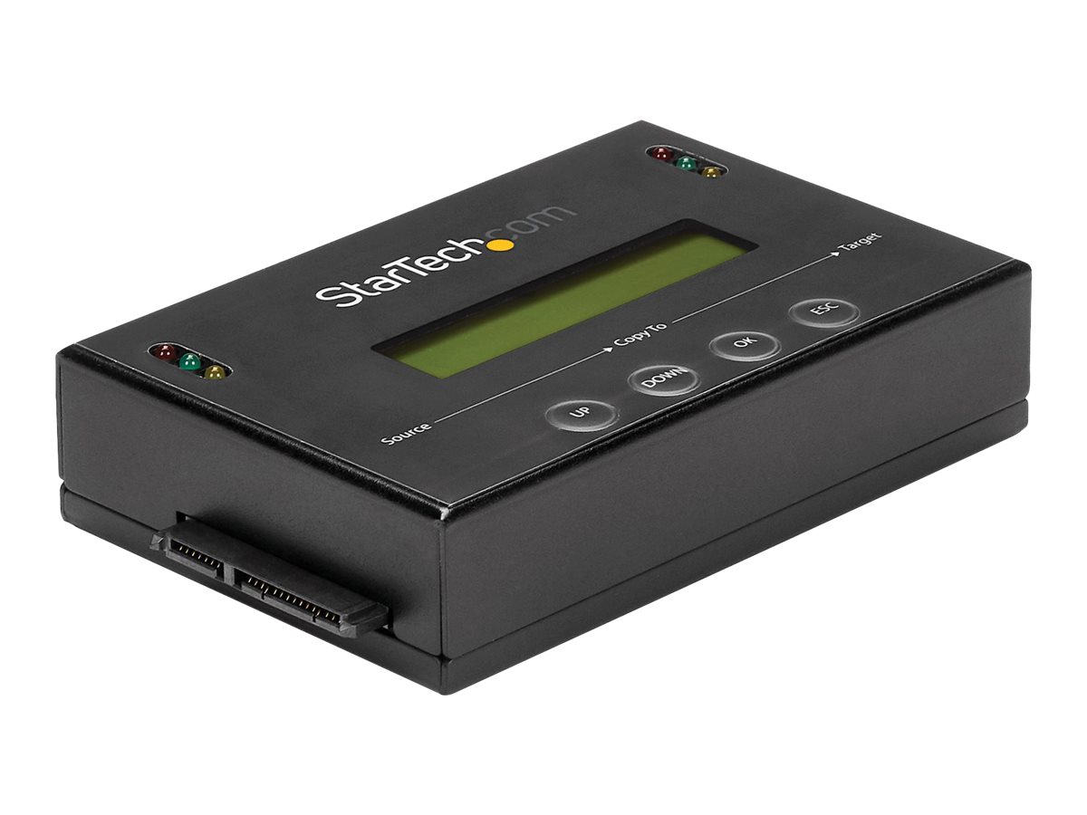 StarTech.com 2,5  3,5 SATA  SSD Festplatten Duplikator  Eraser - Festplatten Kopierstation mit 14 GBs Duplizier-Geschwindigkeit - Festplattenduplikator - 2 Schächte (SATA-600)