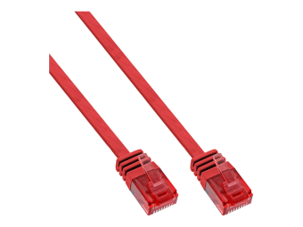 InLine Patchkabel flach - UUTP - Cat.6 - rot - 05m