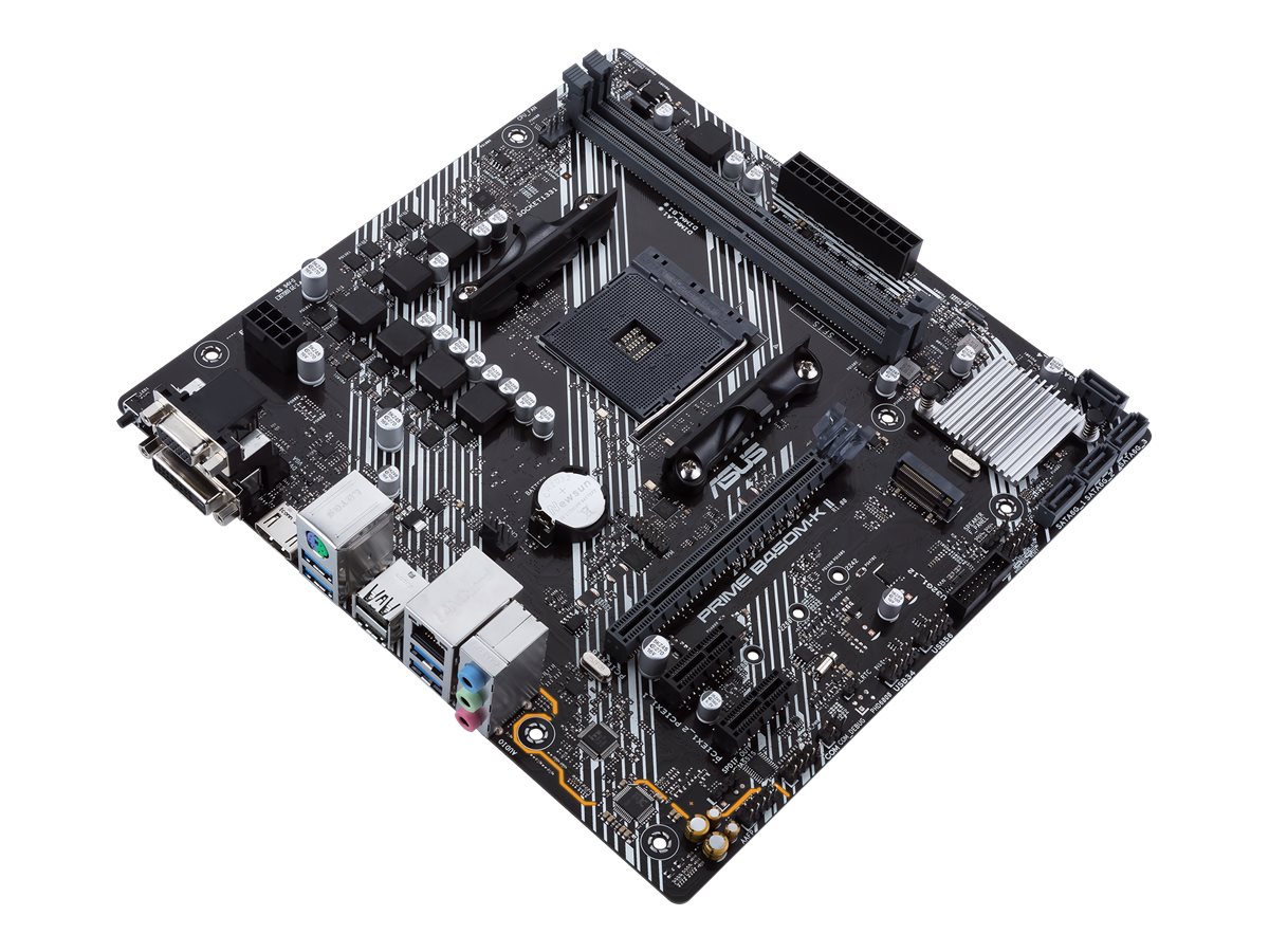 ASUS PRIME B450M-K II - Motherboard - micro ATX - Socket AM4 - AMD B450 Chipsatz - USB 3.2 Gen 1 - Gigabit LAN - Onboard-Grafik (CPU erforderlich)