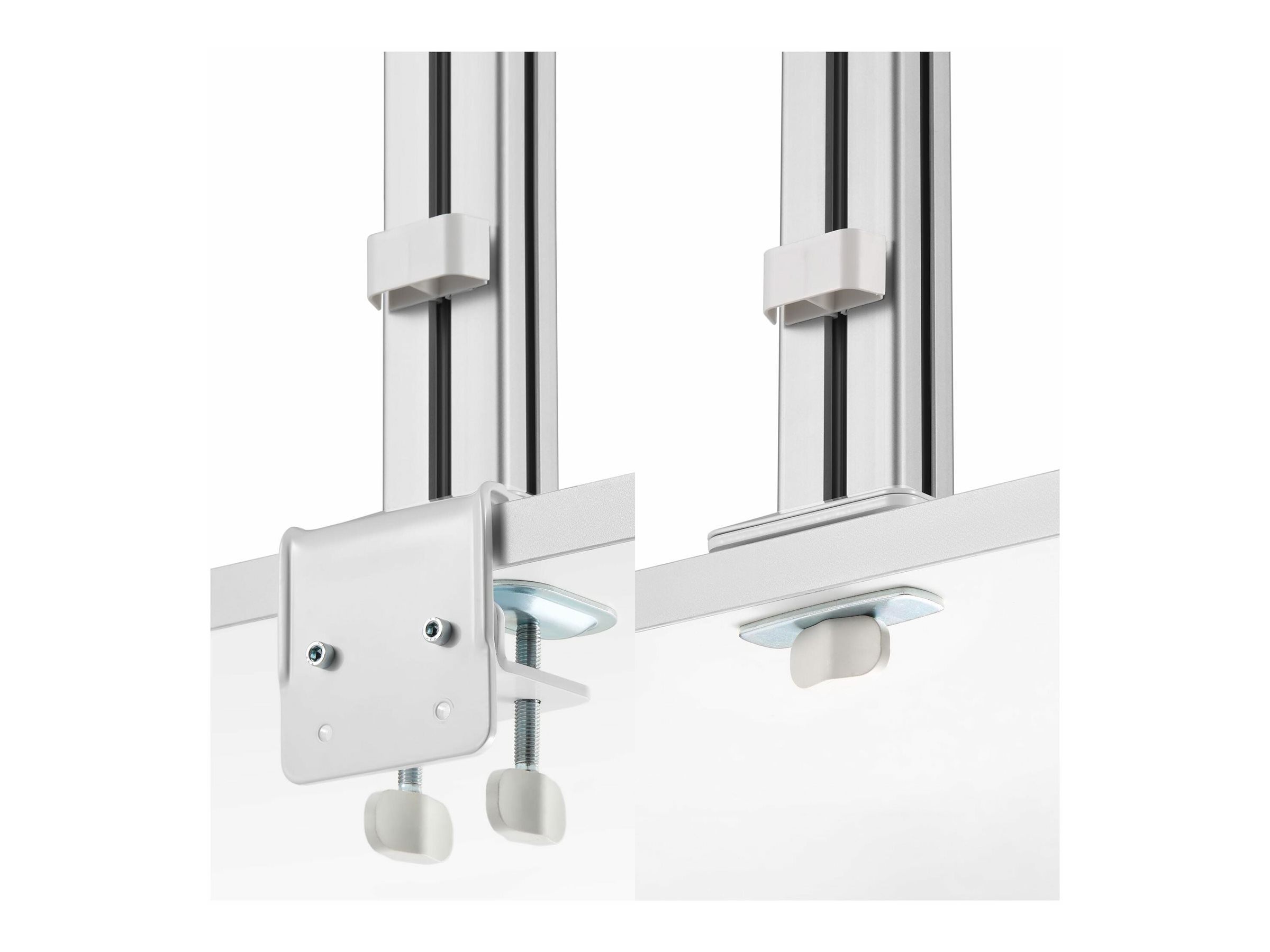 StarTech.com Six-Monitor Desk Mount w Crossbar, Up To 32" Screens17.6lb - Befestigungskit - für 6 LCD-Displays - Säule, dual - Stahl, Kunststoff - weiß - Bildschirmgröße 43.2-81.3 cm (17"-32")