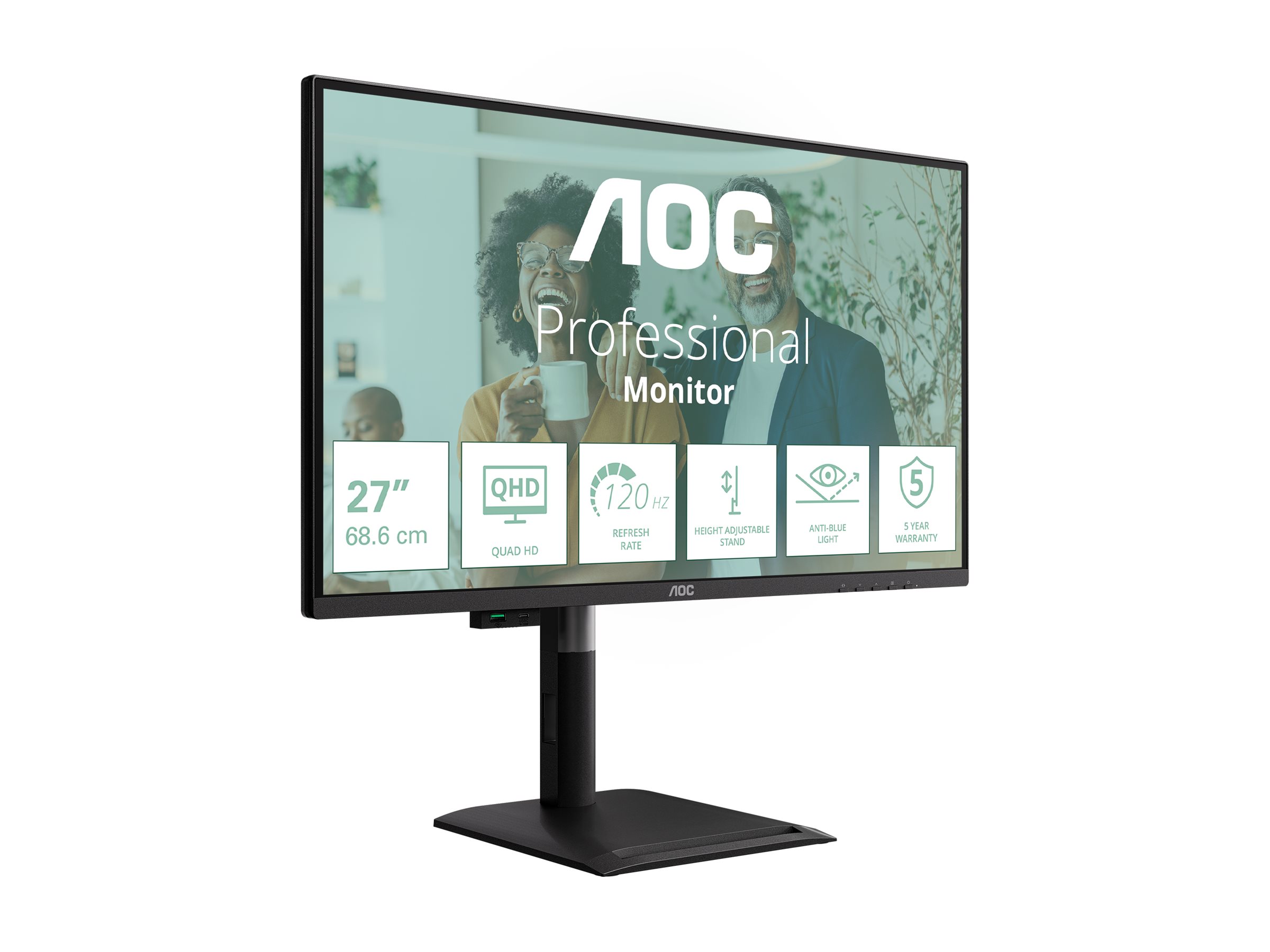 AOC Pro-line Q27P4CV - P4 Series - LED-Monitor - 68.6 cm (27")