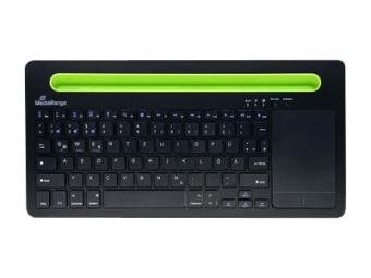 MEDIARANGE MROS131 - Tastatur - kompakt - mit Touchpad, Telefonhalter