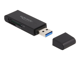 Delock Kartenleser (SD miniSD RS-MMC TransFlash MMCmobile microSD MMCplus MMCmicro microSDHC SDXC microSDXC MMC II TurboSD Turbo miniSD MultiMediaCard Dual Voltage RS-MMC Dual Voltage)
