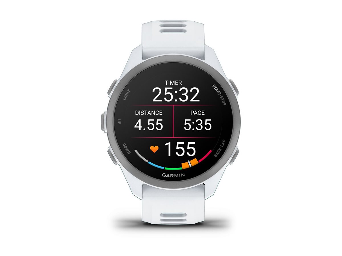 Garmin Forerunner 170 - Whitestone - Sportuhr mit Band - Silikon - whitestonecloud blue - Anzeige 3.04 cm (1.2")